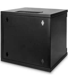 Digitus Wall Mounting Cabinet DN-10-06U-B Black IP protection class: IP20; Front door: Glass door, single opening; Cabinet type: Wall mounting cabinet; Depth: 300 mm; Load capacity: 30 kg