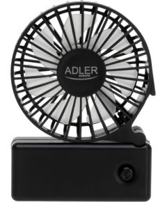 Adler Foldable mini fan AD 7336 Desk fan Black Diameter 6.5 cm Number of speeds 1
