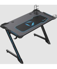 Onex RGB Gaming Desk w/Cup holder, headset hook, Gamepad holder, 114cm(w) GD1200Z Black