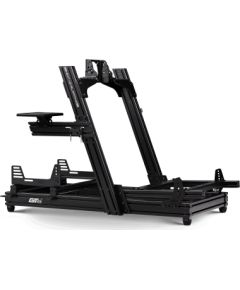 Next Level Racing Aluminum Racing Simulator Cockpit GTElite Front and Side Mount Edition Black