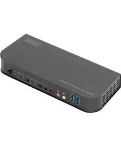 Digitus KVM Switch, 2-Port, 4K60Hz, 2 x DP in, 1 x DP/HDMI out DS-12850