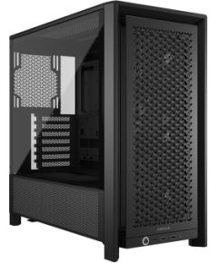 Corsair PC Case Frame 4000D RS Modular Black Mid-Tower Power supply included No