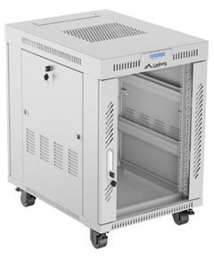 Lanberg Rack cabinet 19" free-standing 15U/600x800 (flat pack) with glass door, LCD FF01-6815-12SL Grey