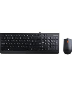Lenovo USB Combo Keyboard & Mouse 300 Black Keyboard and Mouse Combo English 1.8 m Black Wired Via USB