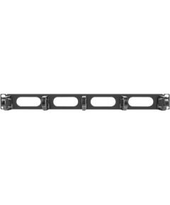 Lanberg 19" cable management panel 5 rings - type B 1U AK-1205-B Black