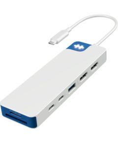 Hyper HyperDrive Flex 9 Port Dual 4K HDMI Dock, White/Blue HD4103BUGL HDMI ports quantity 2
