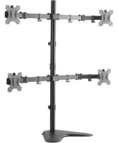 Logilink BP0046 Quad Monitor Desk Stand 13"-32'' Logilink Desk Mount BP0046 13-32 " Maximum weight (capacity) Carrying capacity of each arm: Max. 8 kg  kg Black