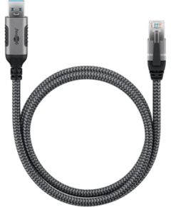 Goobay USB-A 3.0 to RJ45 Ethernet Cable, 1 m 70299