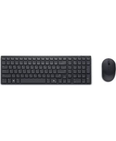 Dell Silent Keyboard and Mouse KM555 Keyboard and Mouse Set Wireless Ukrainian (QWERTY) Black 2.4 GHz, Bluetooth 5.1 Wireless connection