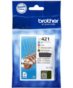 Brother LC421VALDR Ink Cartridges Black, cyan, magenta, yellow