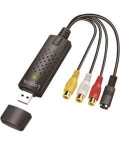 Logilink USB 2.0 A/V grabber, USB-A/M to 3x RCA + Mini-DIN 5/F, Windows 11 VG0030A
