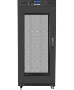 Lanberg Rack cabinet 19" free-standing 15U/800x1000 (flat pack) with mesh door, LCD FF01-8015-23BL Black
