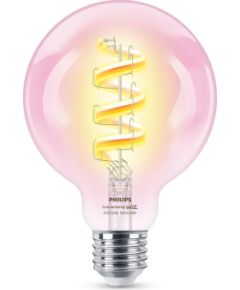 WIZ Philips Smart WiFi Filament Clear G95 RGB E27 6.3 W Full colour