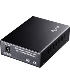 Cudy MC220 network media converter 1000 Mbit/s 1310 nm Single-mode Black