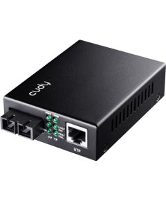 Cudy MC100SA-20 network media converter 100 Mbit/s 1310 nm Single-mode Black