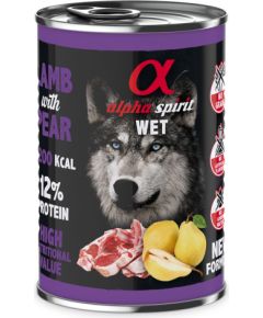 ALPHA SPIRIT WET Lamb with pear - wet dog food - 400g