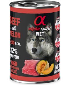 ALPHA SPIRIT WET Ternera con melón - comida húmeda para perros - 400g