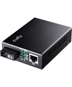 Cudy MC100GSB-60B network media converter 1000 Mbit/s Multi-mode, Single-mode Black