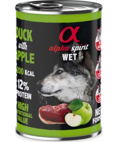 Alpha Spirit Karma mokra dla psa kaczka z jabłkiem 400g