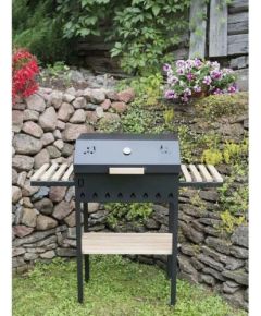 Techly ABAS GRILL WITH LID AND SHELVES