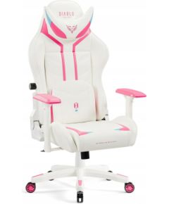 Diablo Chairs Fotel Gamingowy Diablo X-RAY 2.0 Small Size, biało-różowy