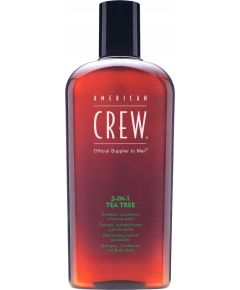 American Crew American Crew, 3-In-1 Tea Tree, Tea Tree Oil, Hair Shampoo, Conditioner & Shower Gel 3-In-1, For Moisturizing, 250 ml For Men