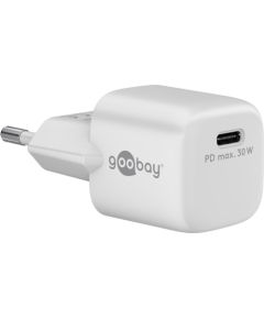 Goobay USB-C PD GaN Fast Charger Nano (30 W) 59716 N/A