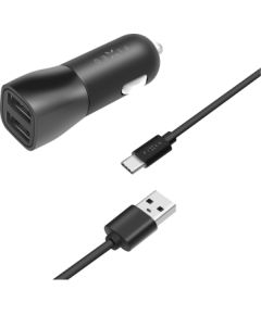Fixed Car Charger Dual USB Cable