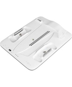 Fixed Multifunctional Station for PlayStation 5 (Slim) with Fans and Charging for two DualSense Controllers FIXPS5S-MCS-BW