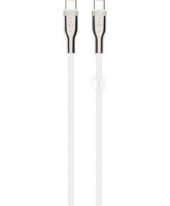Fixed Braided Cable USB-C/USB-C, 2m, 100W FIXDB-CC2-WH
