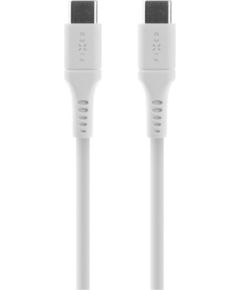 Fixed Liquid Silicone Cable USB-C/USB-C, 2m, 60W FIXDLS-CC2-WH