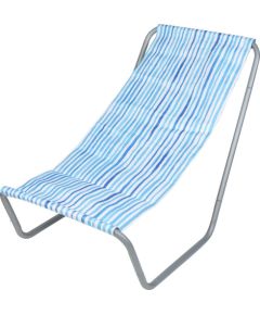 Enero Leżak fotel ogrodowy turystyczny plażowy składany i torba blue lines