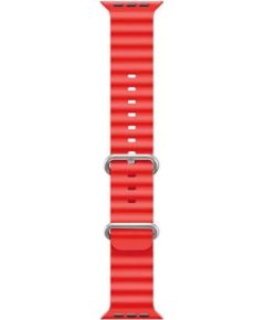 iWear   S1 Grooved Soft Silicone 20mm strap for Apple Watch 49mm / 45mm / 44mm / 42mm Red