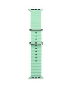 iWear   S1 Grooved Soft Silicone 20mm strap for Apple Watch 49mm / 45mm / 44mm / 42mm Light Green