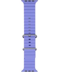iWear   S1 Grooved Soft Silicone 20mm strap for Apple Watch 49mm / 45mm / 44mm / 42mm Lilac