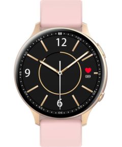iWear   Active 2 Aluminum Sport BT Call Smart Watch 1.3'' IPS Display with Heartrate / Oxygen monitor Pink