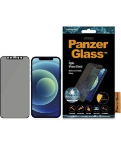 PanzerGlass E2E Super+ Microfracture antibacterial tempered glass for iPhone 12 mini - with black frame