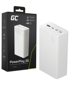 Green Cell Enerģijas krātuve GreenCell PowerPlay 30 30000mAh White