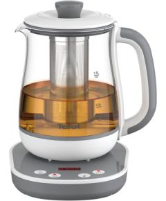 TEFAL Tastea Kettle BJ551B10 Tea Kettle 1400 W 1.5 L Glass 360° rotational base Grey/White