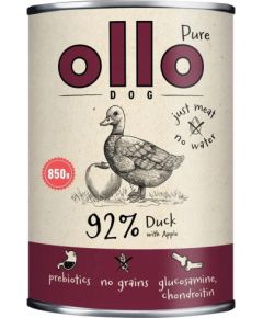 OLLO Pure Duck with apple - wet dog food - 850g