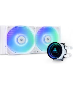 Chieftec ICEBERG 240-RGB-W Computer case All-in-one liquid cooler 12 cm White