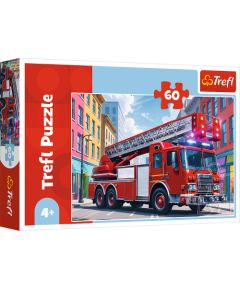 TREFL Puzle Ugunsdzēsēju mašīna, 60 gab.