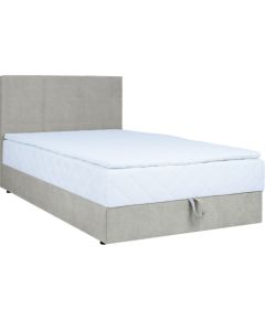 Continental bed LEVI 140x200cm, with mattress, dark beige