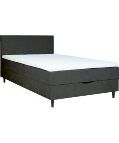 Continental bed LAARA 140x200cm, dark grey