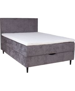 Continental bed LAARA 140x200cm, graphite