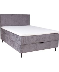 Continental bed LAARA 140x200cm, grey