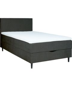 Continental bed LAARA 120x200cm, dark grey