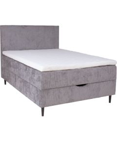 Continental bed LAARA 120x200cm, grey