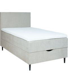 Continental bed LAARA 90x200cm, dark beige