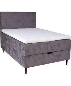 Continental bed LAARA 90x200cm, graphite